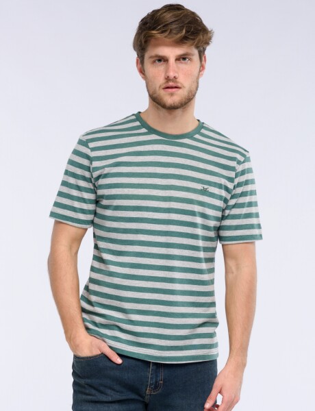 REMERA RAYADA Verde