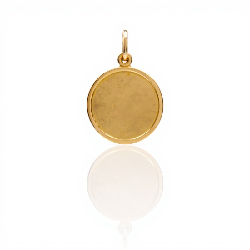 Dije Identidad-Oro bajo-Sin piedra-CP8716 sinpiedra