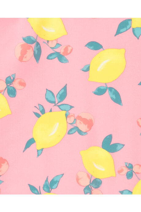 Traje de baño dos piezas con UPF 50+, manga larga y diseño limones Traje de baño dos piezas con UPF 50+, manga larga y diseño limones