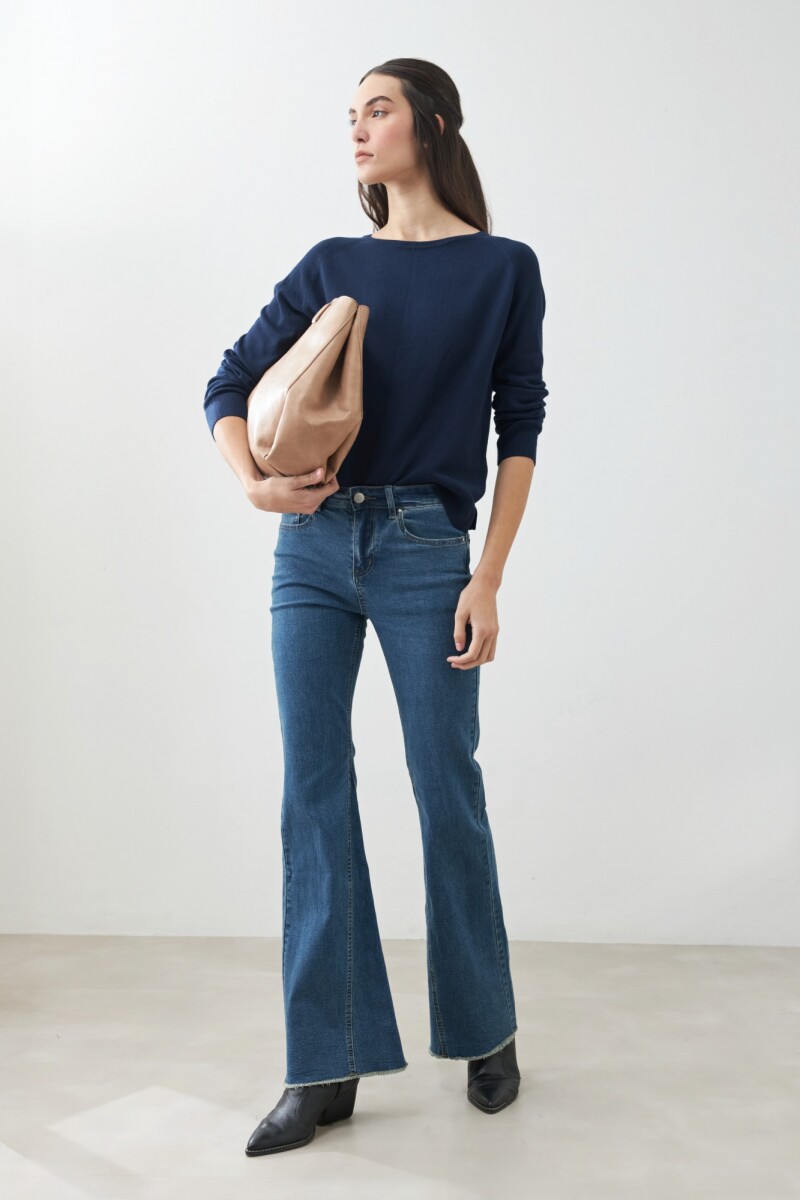 Sweater básico azul marino