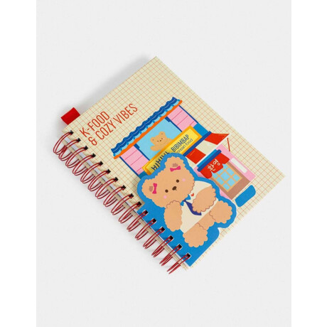 Cuaderno A5 Anillado Con Memo Con Formita Y Stickers Combinacion Multicolor