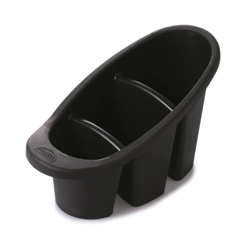 Escurridor de Cubiertos con 3 Separaciones NEGRO