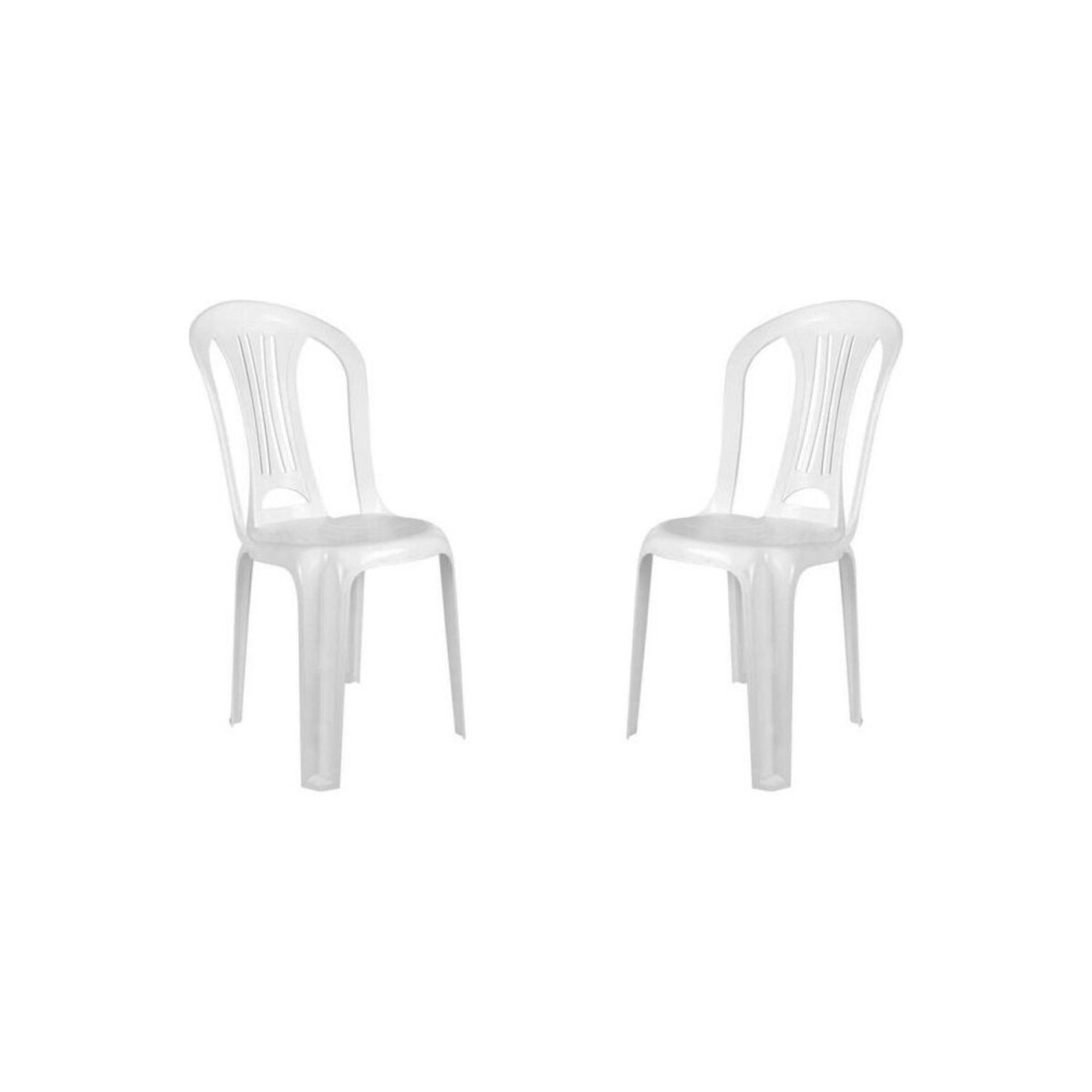Pack 2 Sillas De Plástico Para Jardín Mor Bistró Hasta 140kg 