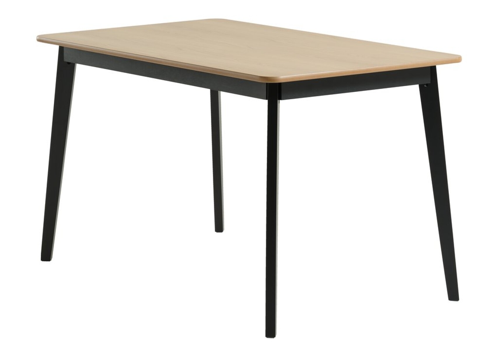 Mesa de comedor JEGIND 80x130 roble/negro - Roble/negro 