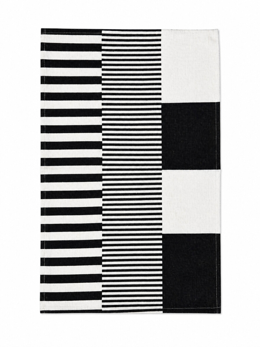 ALFOMBRA DE ALGODÓN - NEGRO 