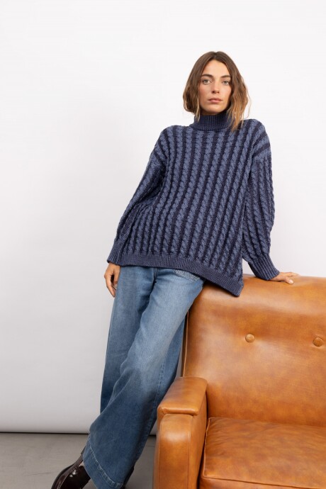 Sweater Edith Long Azul