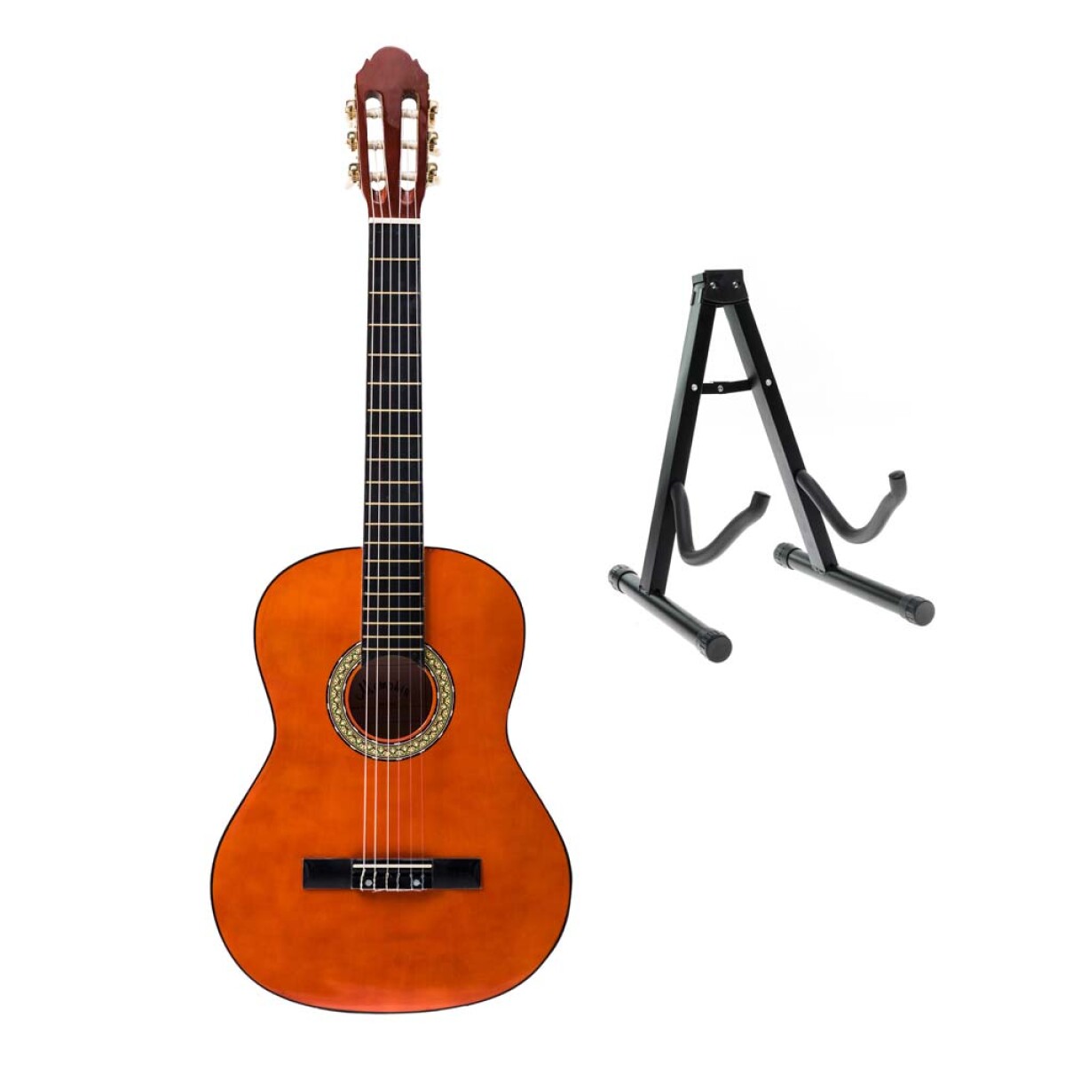 Guitarra Clasica Ideal Para Principiantes + Soporte De Piso De Regalo 