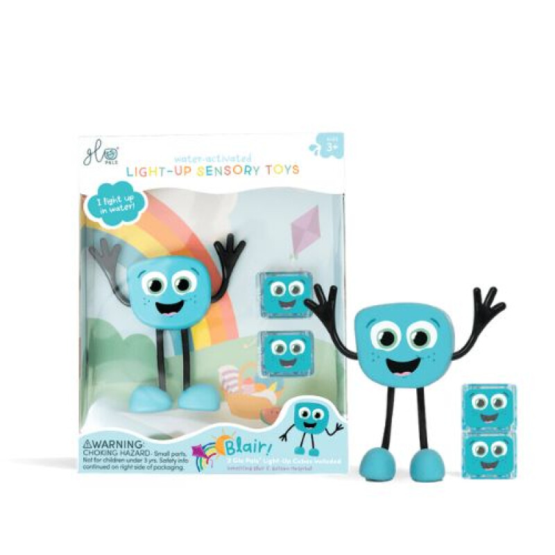 Set Personaje Glo Pals Iluminados Activados por Agua Azul