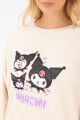Pijama kuromi fleece Gris