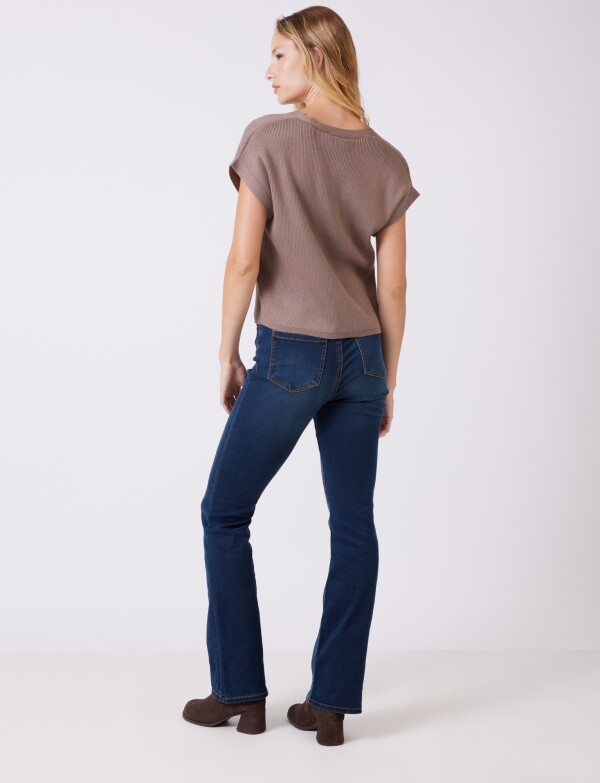 Cardigan Escote En V TOSTADO