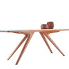 MESA COMEDOR RECTANGULAR KAMEL - BASE MADERA CLARA - TAPA LACA OFF WHITE MESA COMEDOR RECTANGULAR KAMEL - BASE MADERA CLARA - TAPA LACA OFF WHITE