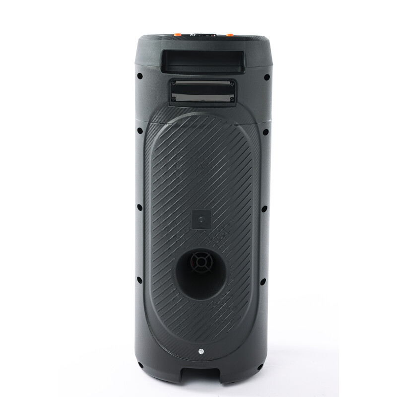 Parlante torre portatil bluetooth ZQS8223 con efecto de luces 2 x 8" con micrófono Parlante torre portatil bluetooth ZQS8223 con efecto de luces 2 x 8" con micrófono