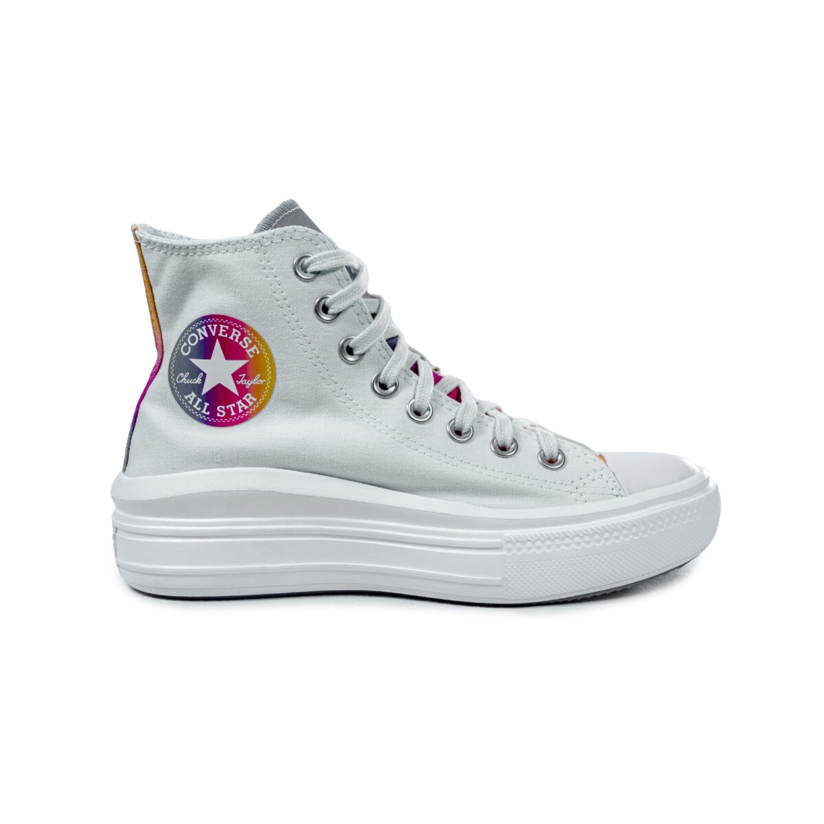 Championes Converse - Chuck Taylor All Star Move - A02630C - EGRET/CYBER MANGO/WHITE 