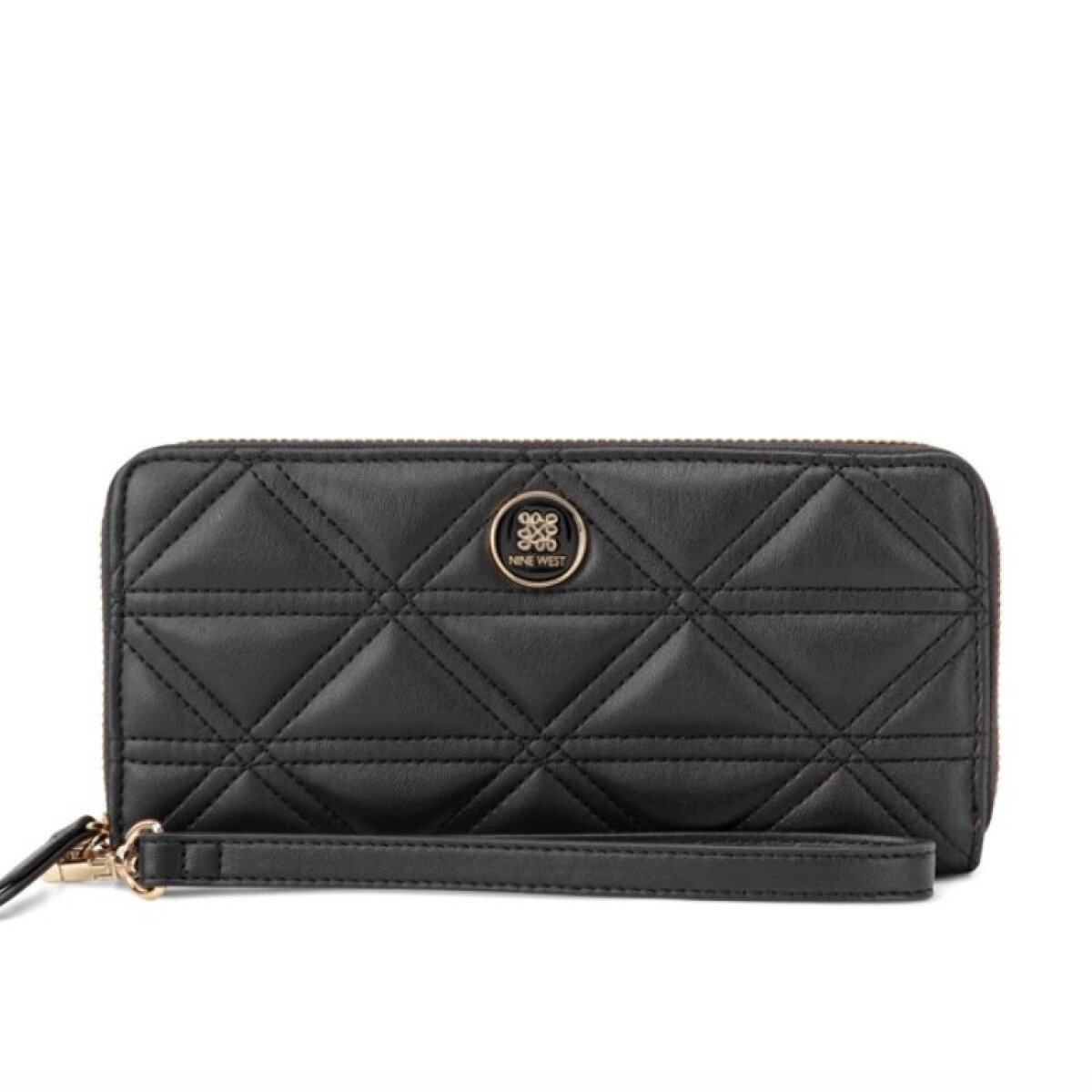 Small Leather Goods Harland Slg Zip Arnd Wrslt Wlt - Black 