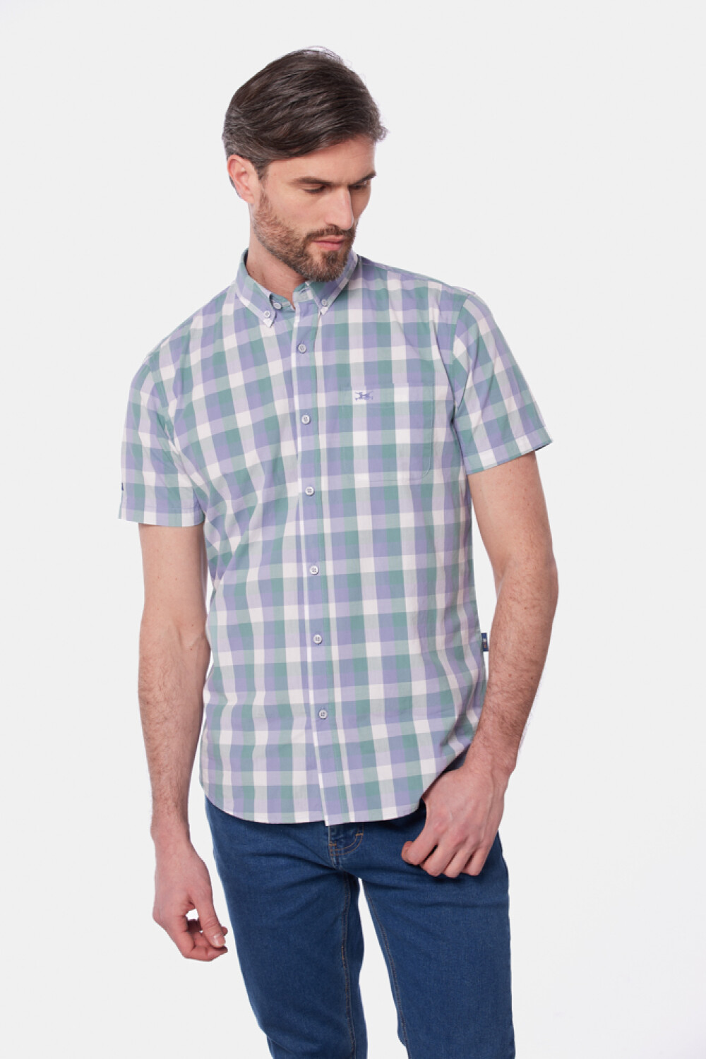 CAMISA A CUADROS Verde