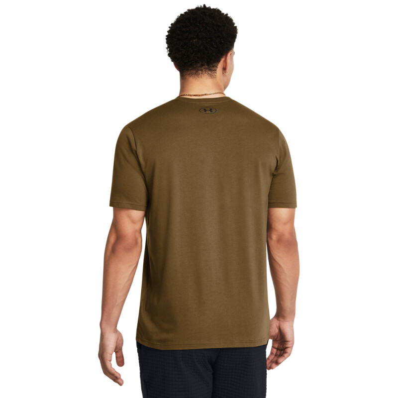 UA ABC CAMO BOXED LOGO SS-BRN BRN-498