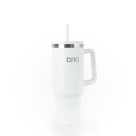 Vaso Térmico brio Con Tapa Sorbito Cup 360 1200ml Blanco