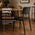 Silla Comedor ComboHome Venecia Polipropileno Full Premium Negro 1