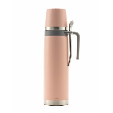 Termo Comet tapa mate Capri 1 Lt + bombilla Rosado