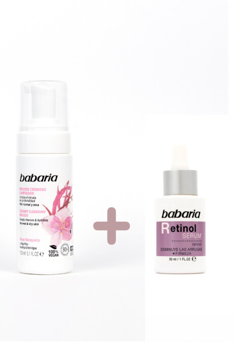 Rutina básica de skincare - Mousse limpiador + serum Retinol