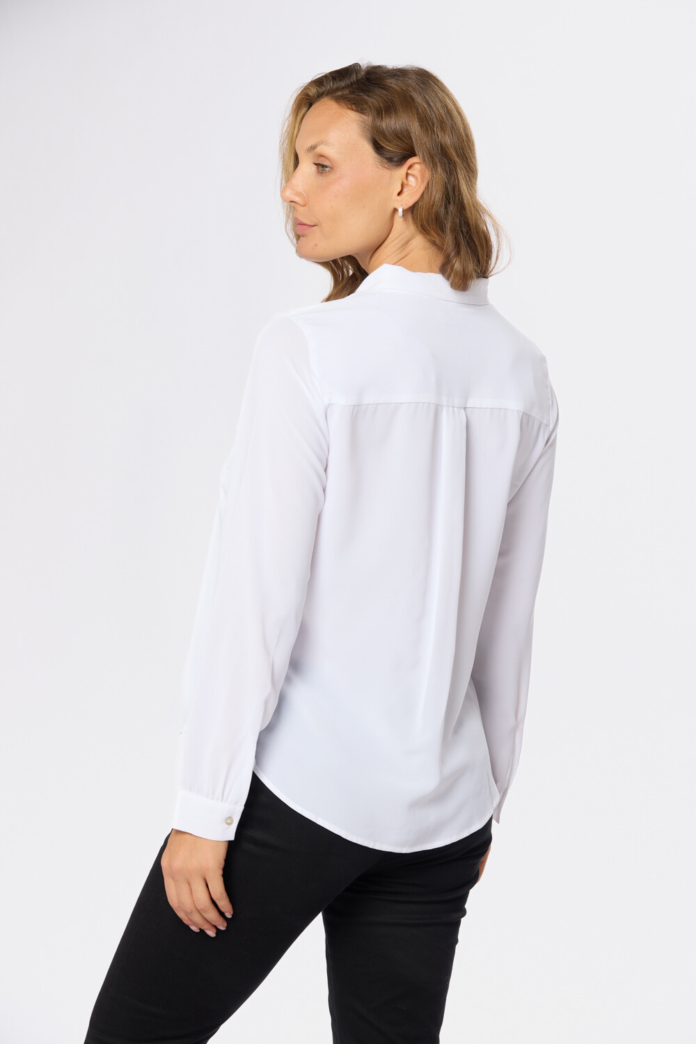 BLUSA MANGA LARGA Blanco