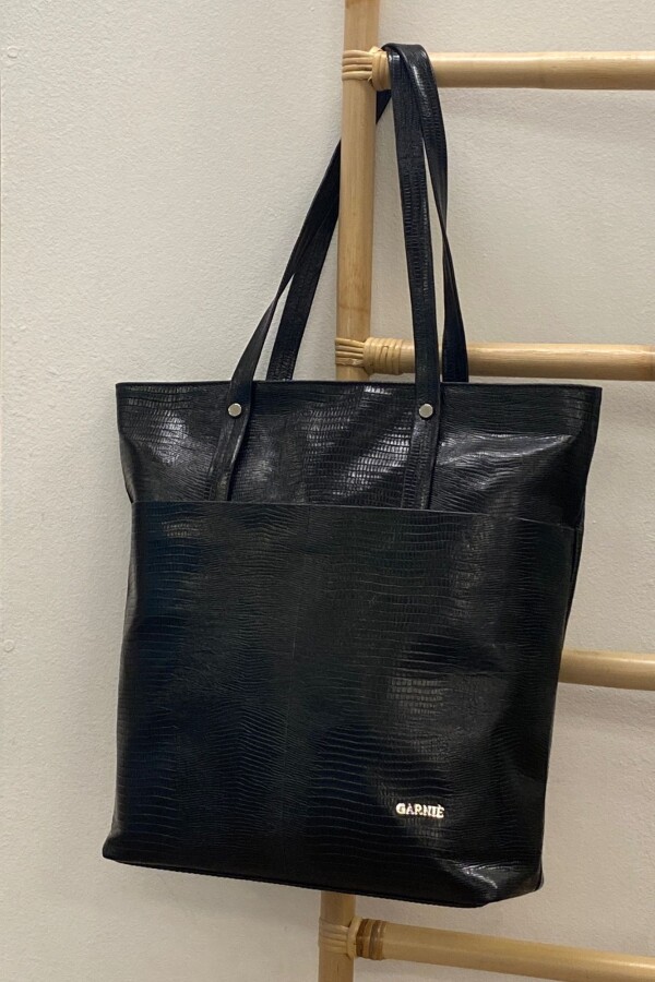 Cartera Inés Iguana Negro