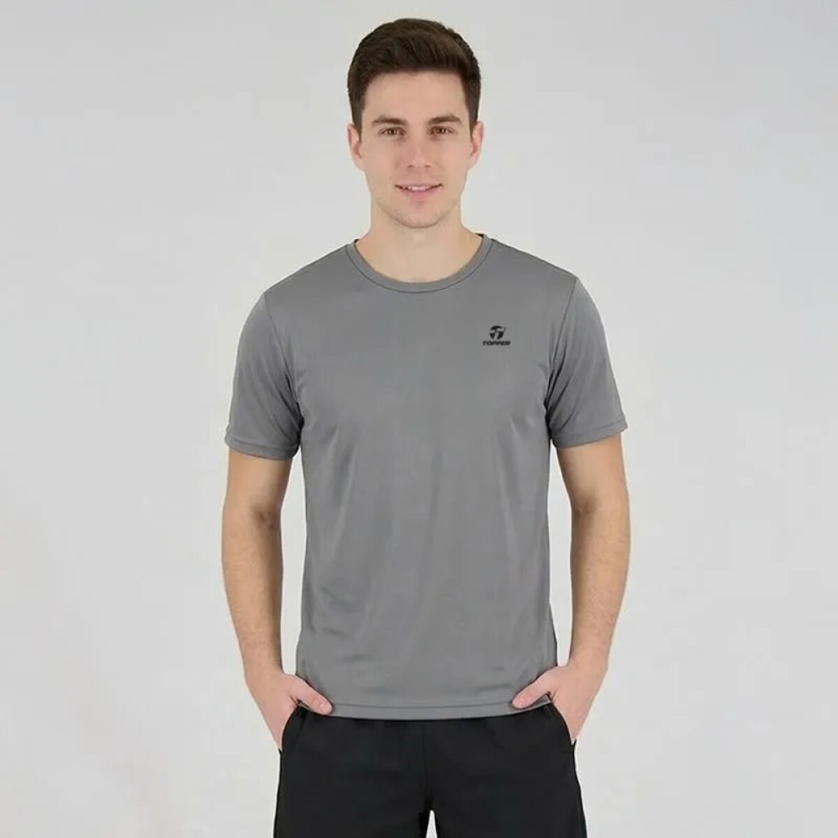 T-SHIRT BASIC MEN TRNG - gris city 