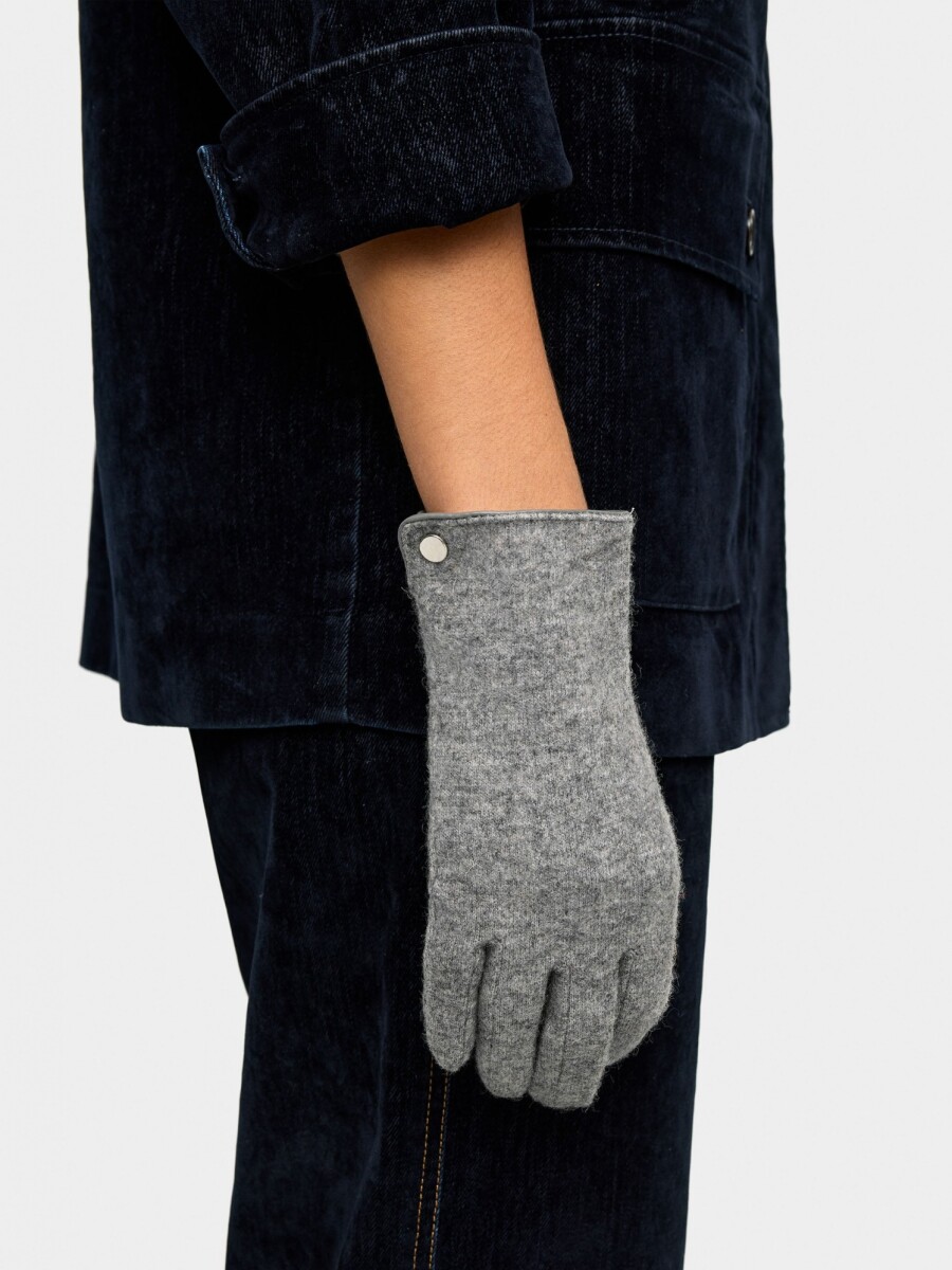 Guantes De Lana gris