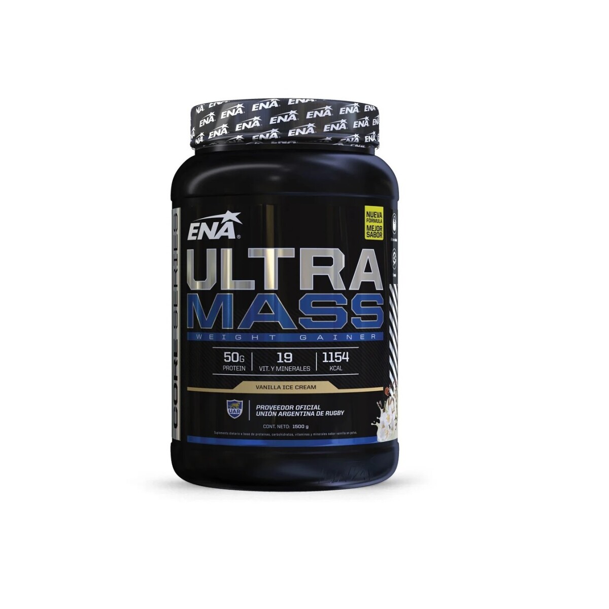 Suplemento ENA Ultra Mass Sabor Vainilla 1,5 kg 