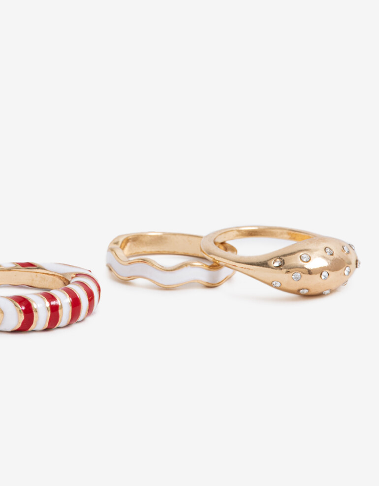 Sets Anillos Lucky charm Sets Anillos Lucky Charms - Combinacion Multicolor