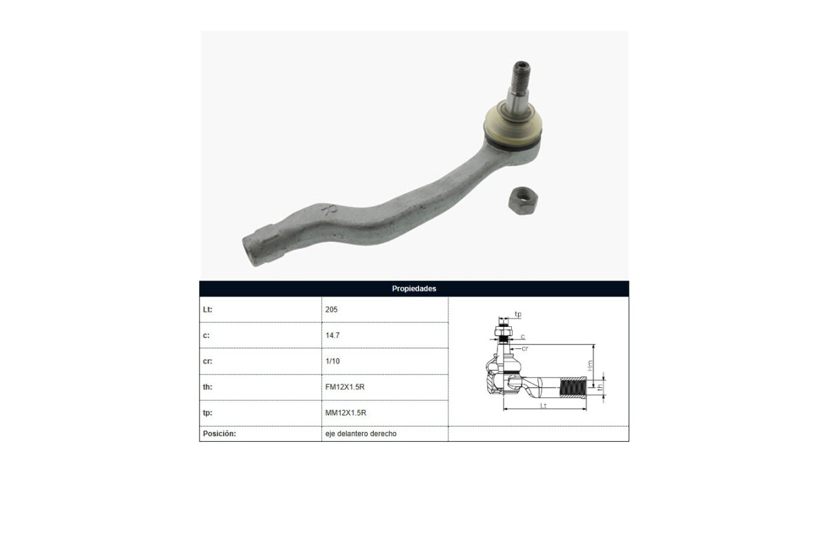 Puntero Mercedes Benz A 170 Cdi (W168)/A 160 (W168) 99-25 Der Puntero Mercedes Benz A 170 Cdi (W168)/A 160 (W168) 99-25 Der