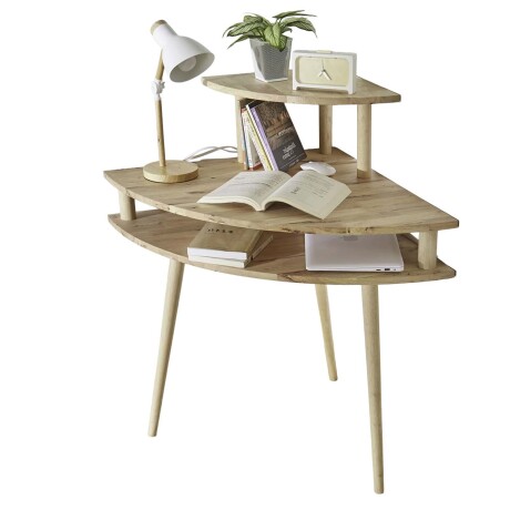 ESCRITORIO ESQUINERO MADERA NATURAL-BEIGE BREEZE