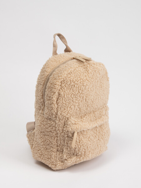 Mochila sherpa Beige