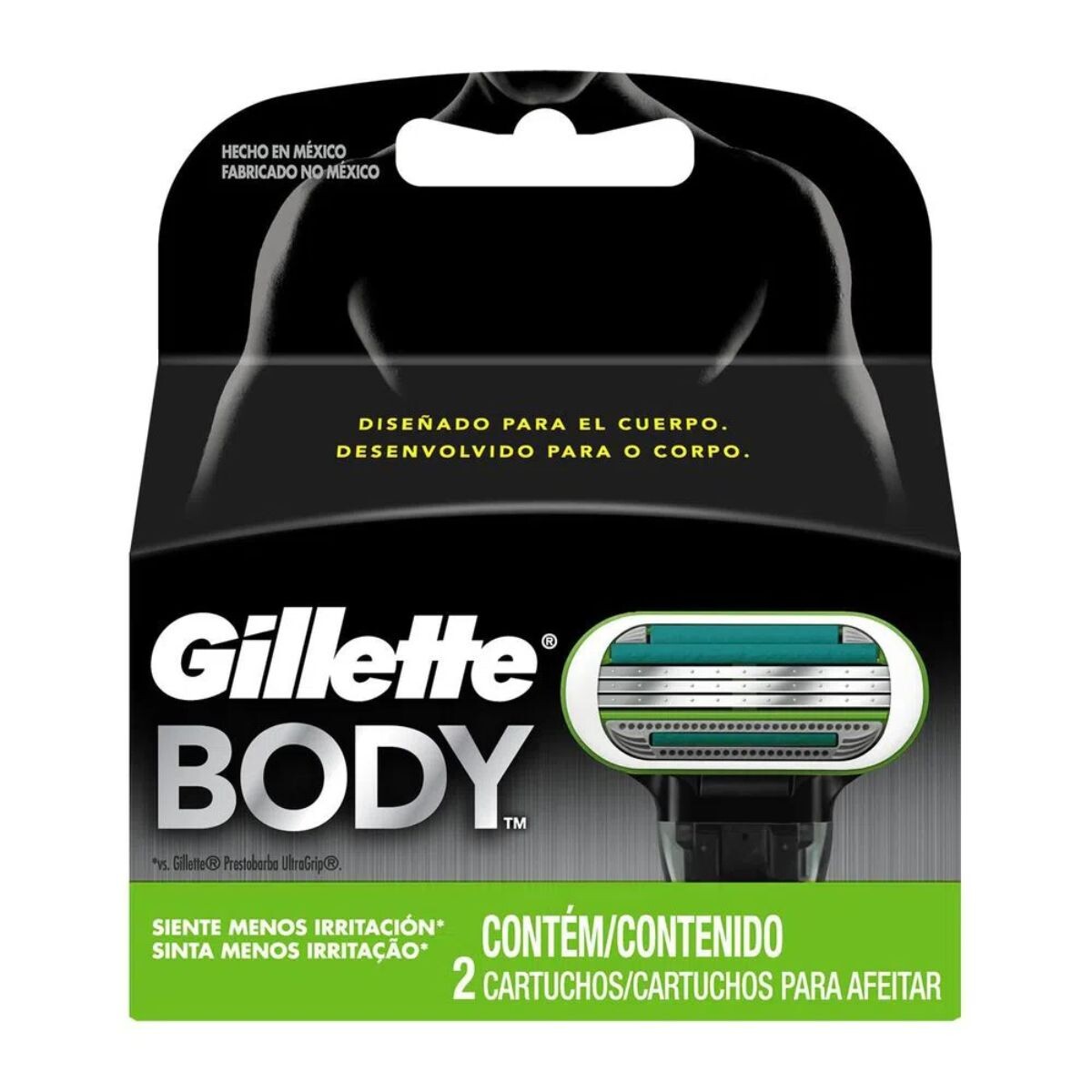 Cartuchos para Afeitar Gillette Body X2 
