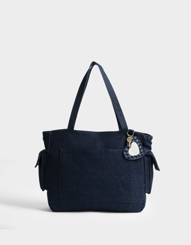Shopper Carteras De Mano - Azul Gastado