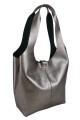 Tote Bag de Cuero Genuino Peltre