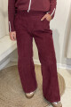 Pantalon cotidiano Bordeaux