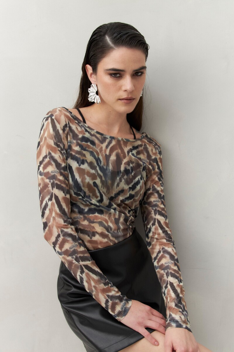 TOP TRINA Animal Print