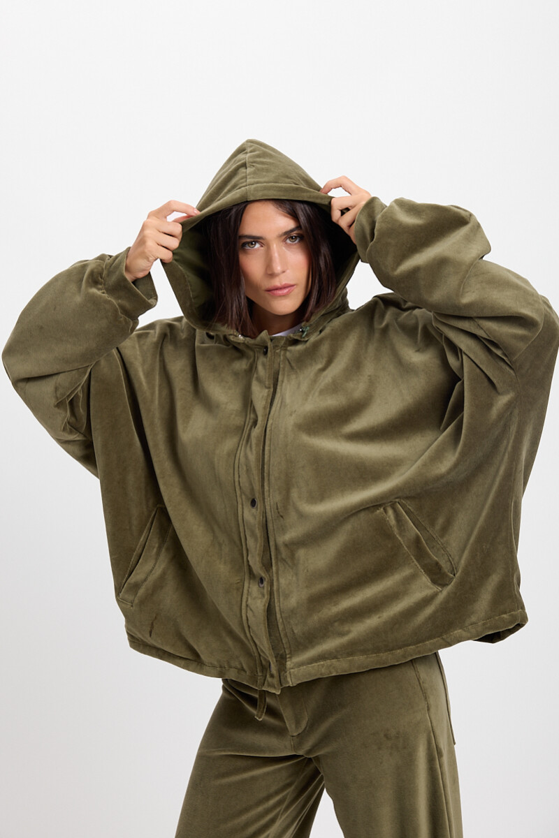 Campera Hoodie Verde