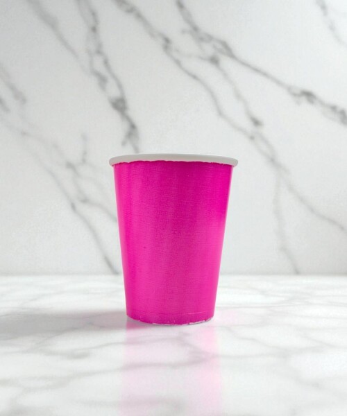 Vaso polipapel 8 oz FUCSIA