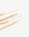 Pulseras Flexibles Sets Metal Set De Pulseras Metal - Dorado
