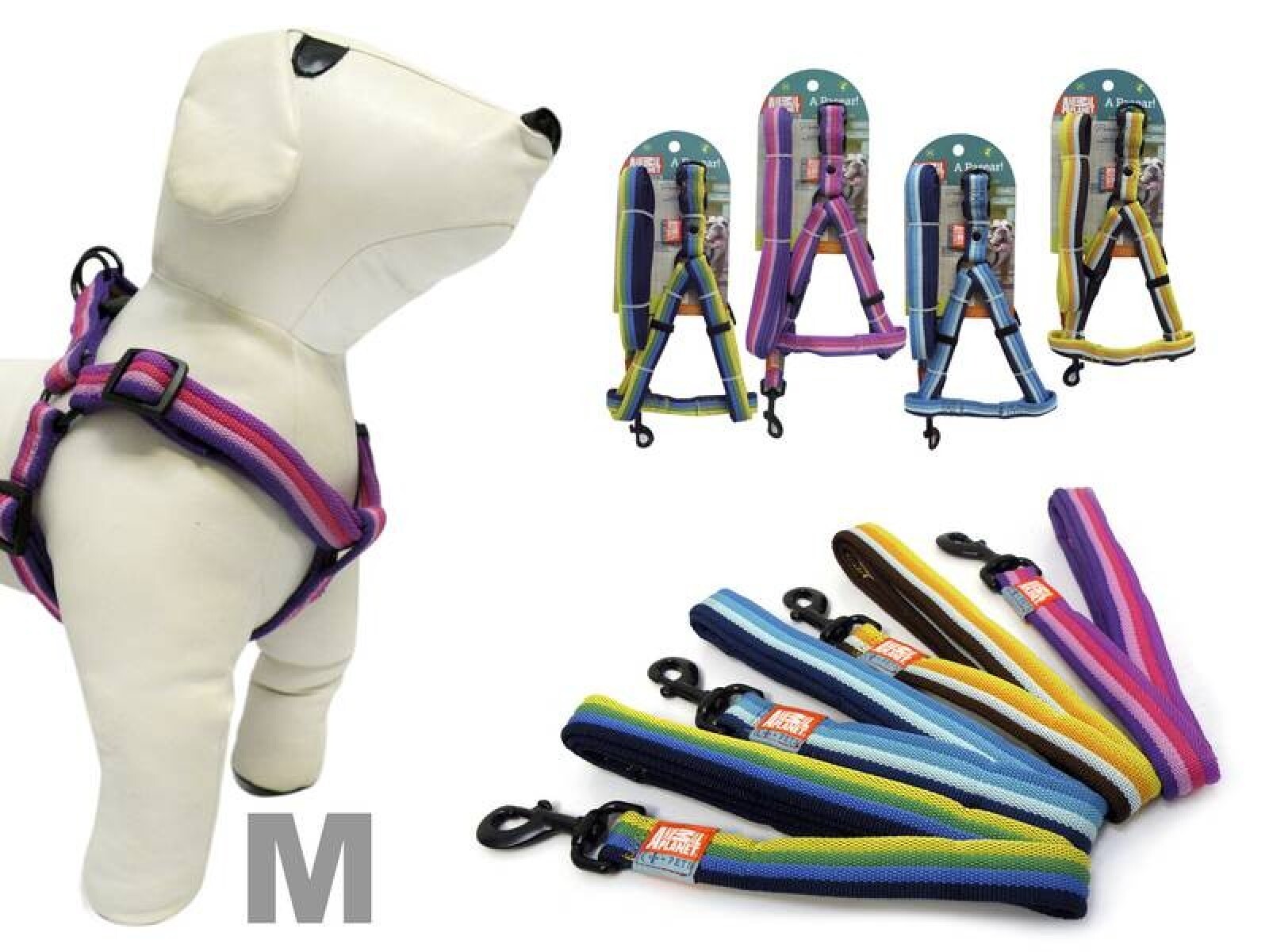 ARNÉS + CORREA PARA MASCOTAS M 