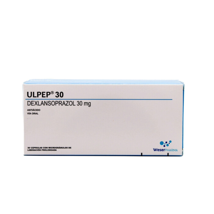 ULPEP 30 MG. CJ X 30 CÁPS. única