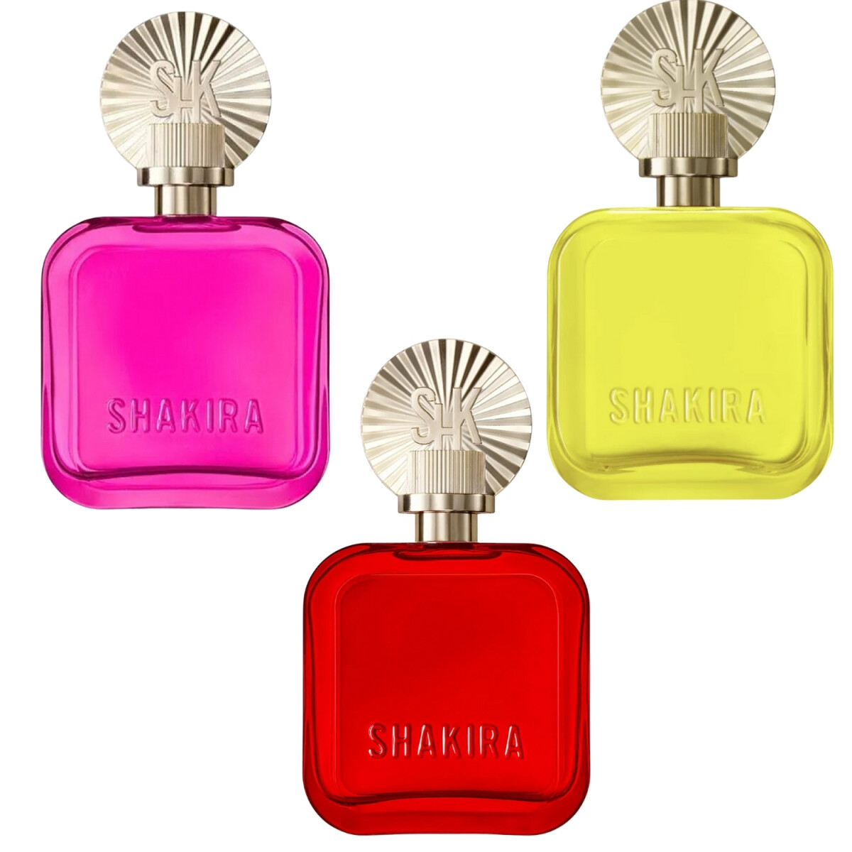 Set de 3 Perfumes Shakira Colours Collection For Women 50ml 