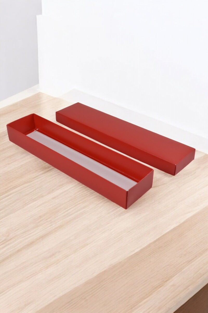 Caja Rectangular 7x32x4 cm - ROJO 