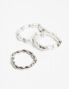 Sets Anillos Perlas Set Anillos Perlas - Plateado Rodio