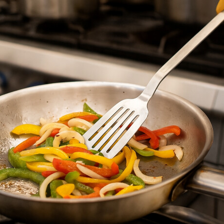 Espátula Perforada Monoblock de Acero Inoxidable 35 cm Espátula Perforada Monoblock de Acero Inoxidable 35 cm