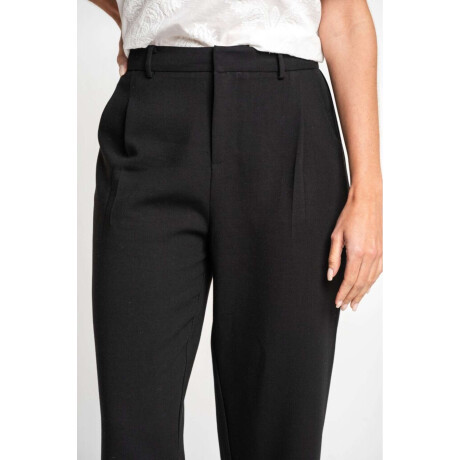 Pantalón Con Pinzas Negro