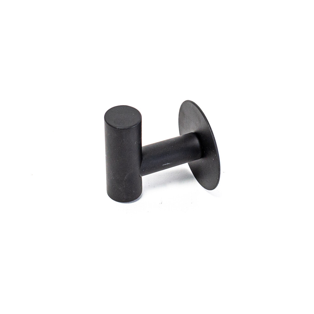 PERCHA TOALLA NEGRO ACERO INOXIDABLE HOOK5*2