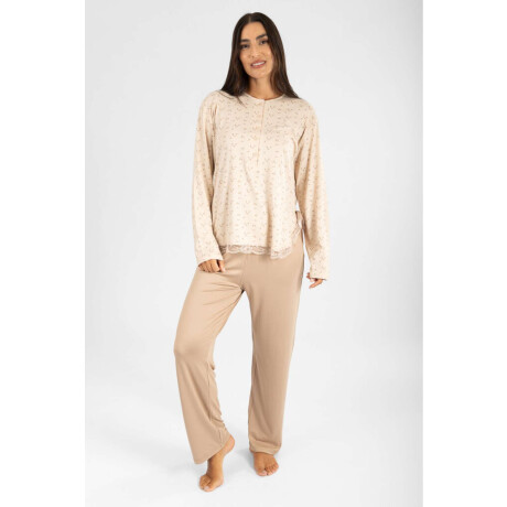 Pijama Peach Muna Flores Flores